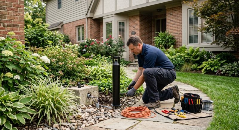 Terrace Lighting Installation in Prescott Valley, AZ